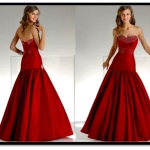Flirt by Maggie Sottero Red Dropped Waist